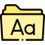 Шрифт иконка 64x64
