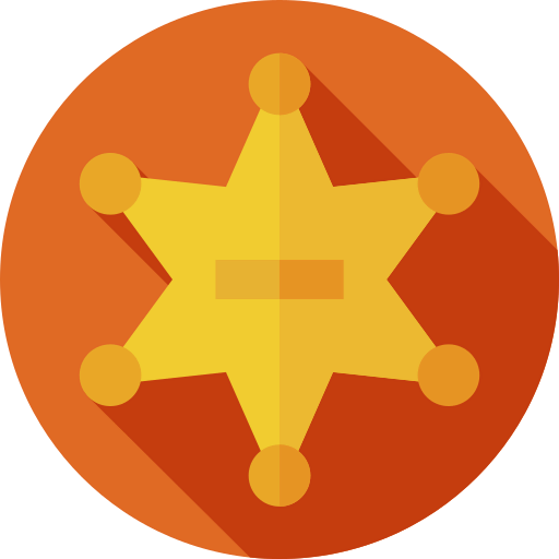 Sheriff badge icône