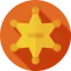 Sheriff badge ícone 64x64