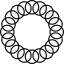 Круглое кольцо спирали иконка 64x64