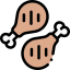 Chicken leg icon 64x64