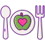 Healthy food icon 64x64