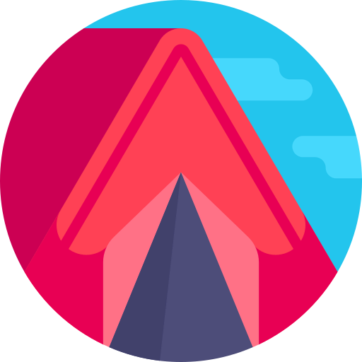 Camping tent icon