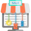 Online shop icon 64x64