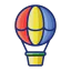 Hot air balloon icon 64x64