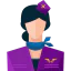 Stewardess icon 64x64