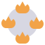 Flame icon 64x64