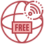 Free wifi ícono 64x64