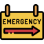 Emergency sign icône 64x64
