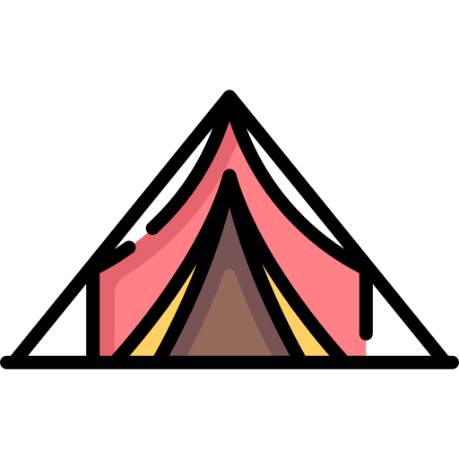 Camping tent icône