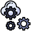 Cloud processing icon 64x64