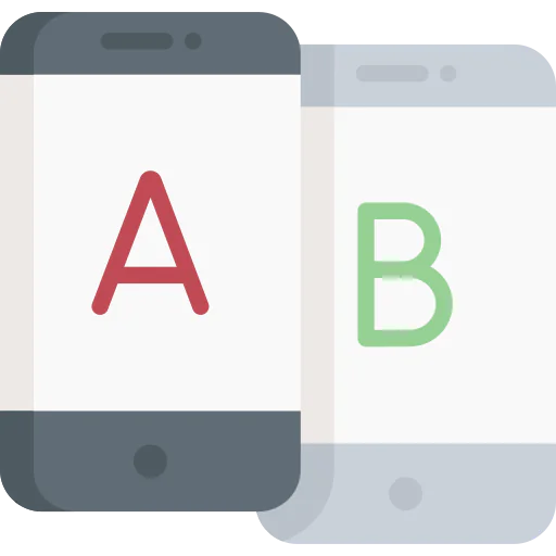 Ab testing Symbol