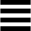 Menu symbol of four lines іконка 64x64