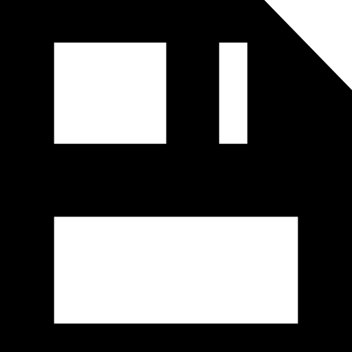 Diskette save interface symbol icône