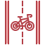 Велосипедная дорожка иконка 64x64