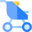 Baby stroller icon 64x64