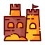 Sand castle icon 64x64