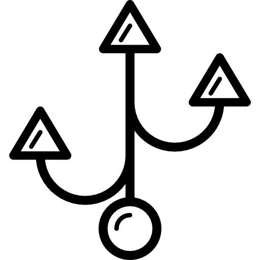 Three Connectors Arrows ícono