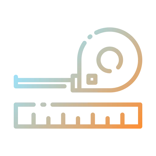 Measuring tape icon