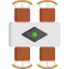 Dining table icon 64x64