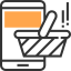 Мобильный шопинг иконка 64x64