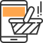 Mobile shopping icon 64x64