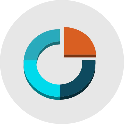 Pie chart ícono