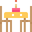 Dining table icon 64x64