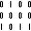 Binary data numbers ícone 64x64