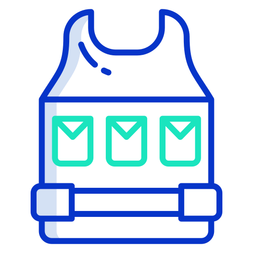 Bulletproof vest ícono