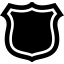 Route numbers shield signal shape іконка 64x64