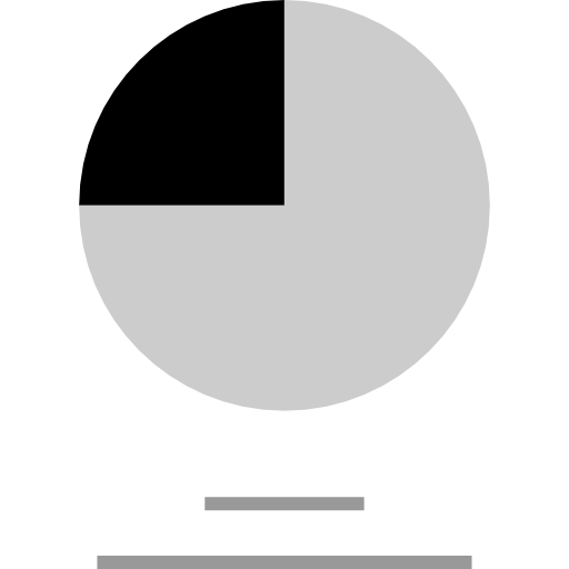 Pie chart ícono