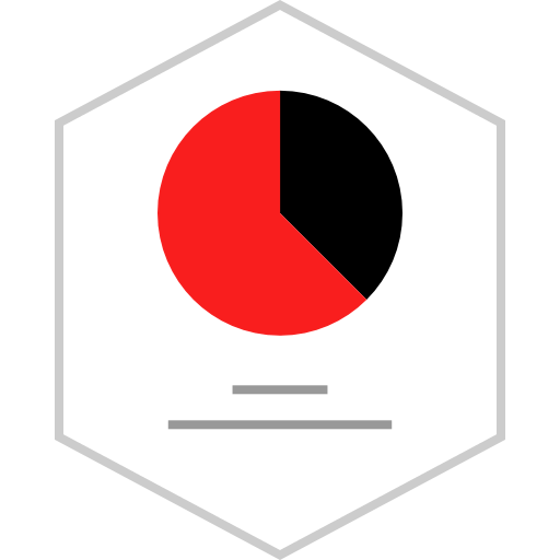 Pie chart ícono