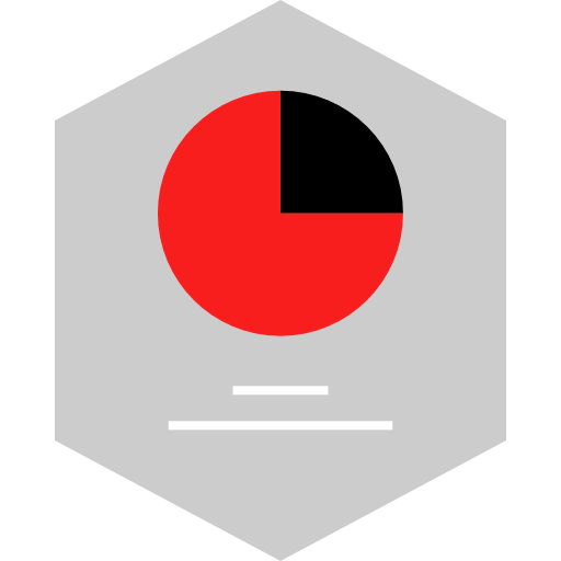 Pie chart ícono