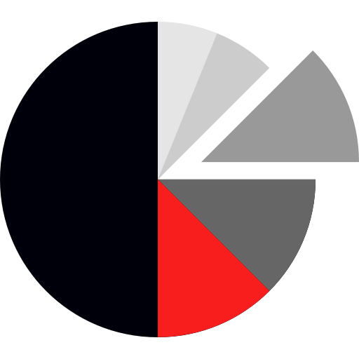 Pie chart ícono