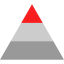 Pyramid chart ícone 64x64