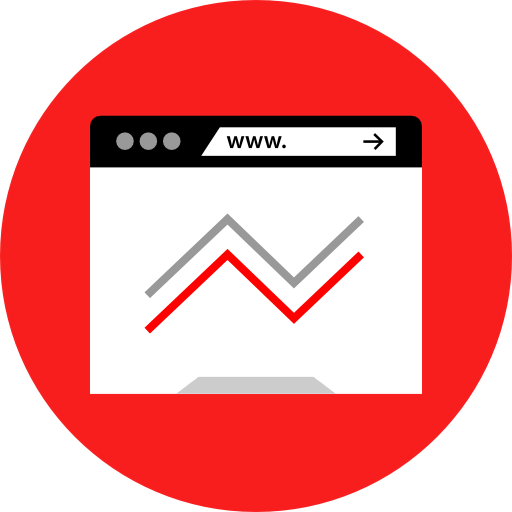 Line chart icon