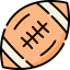 Rugby ball ícone 64x64