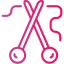 Knitting neddles icon 64x64
