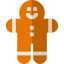Gingerbread man icon 64x64