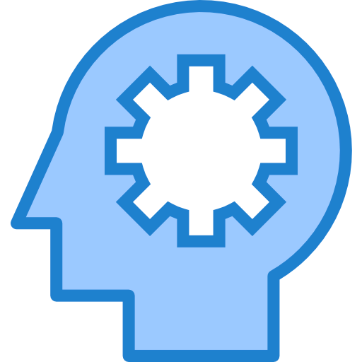 Brain process icon