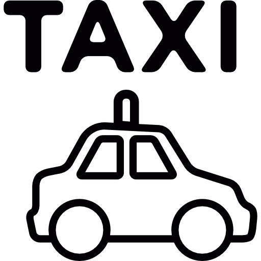 Taxi transportation icon