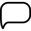 Blank rounded speech balloon ícono 64x64