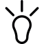 Idea bulb ícono 64x64
