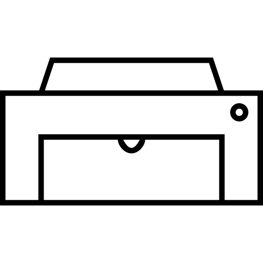 Frontal printer Symbol