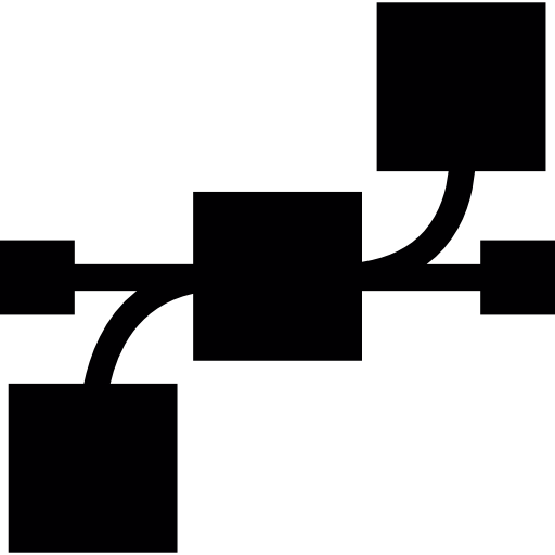 Multiple connector points icon