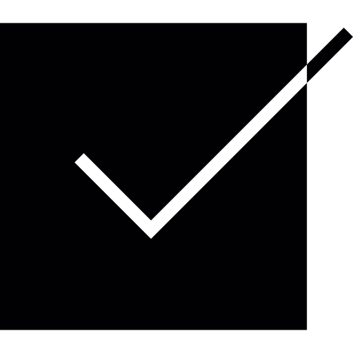 Tick box with a check mark icon