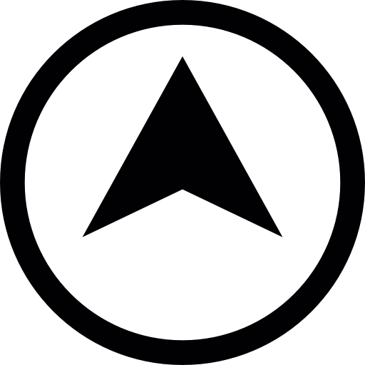 Pointer inside a circle ícone