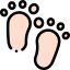 Baby feet icon 64x64