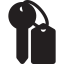 Hotel Key and Key Ring іконка 64x64